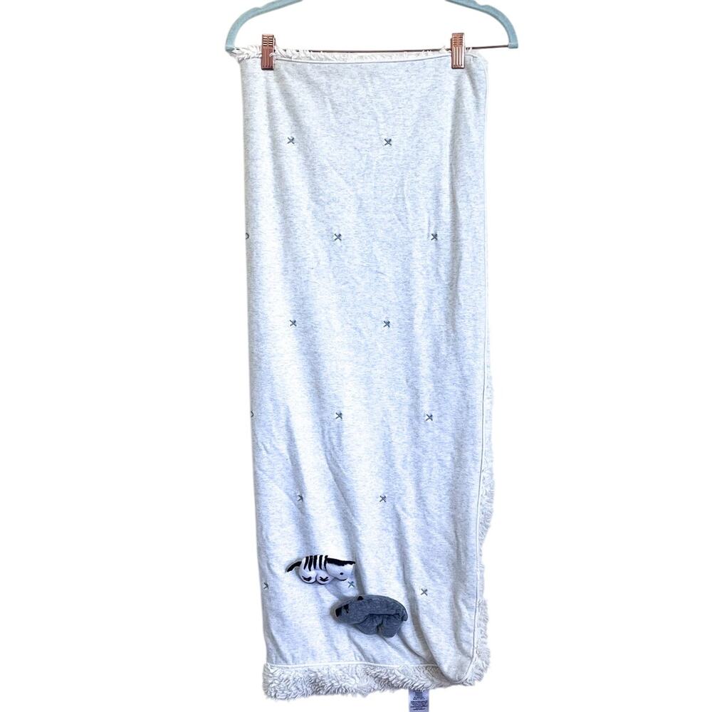 Pottery Barn Kids Playtime Plush Sherpa Security Blanket Reversible‎ Baby 30X40